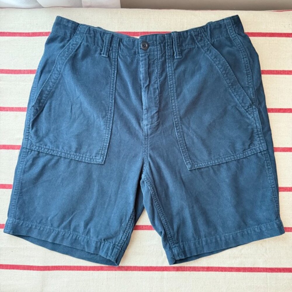 Outerknown Seventyseven Cord Utility Shorts - Size 32 - Indigo